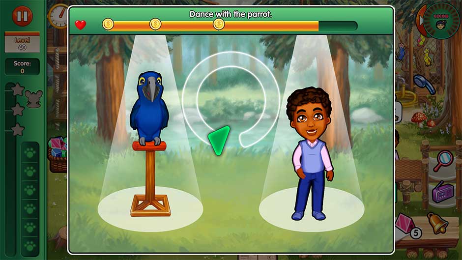 Dr. Cares - Amy's Pet Clinic - Minigame - Dance with the parrot!